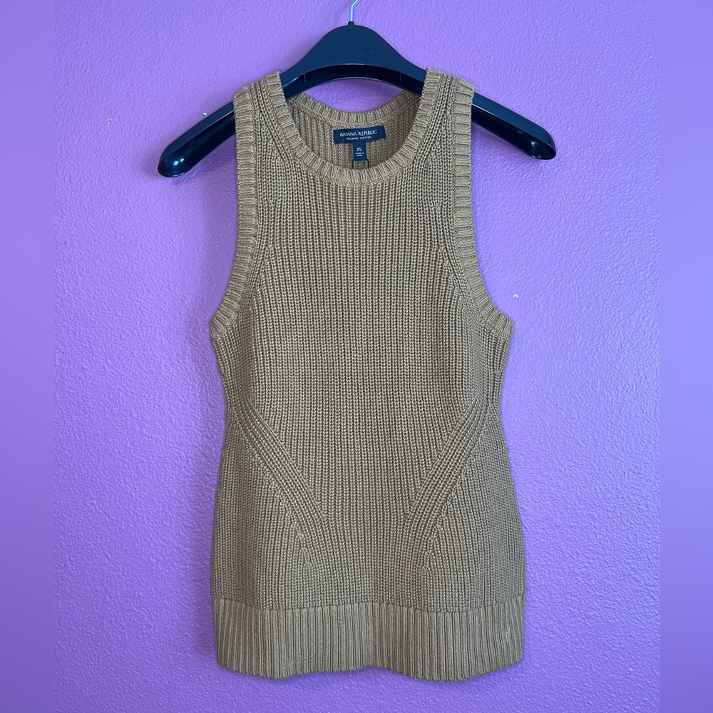 Banana Republic | NWT Organic Cotton Sleeveless Sweater